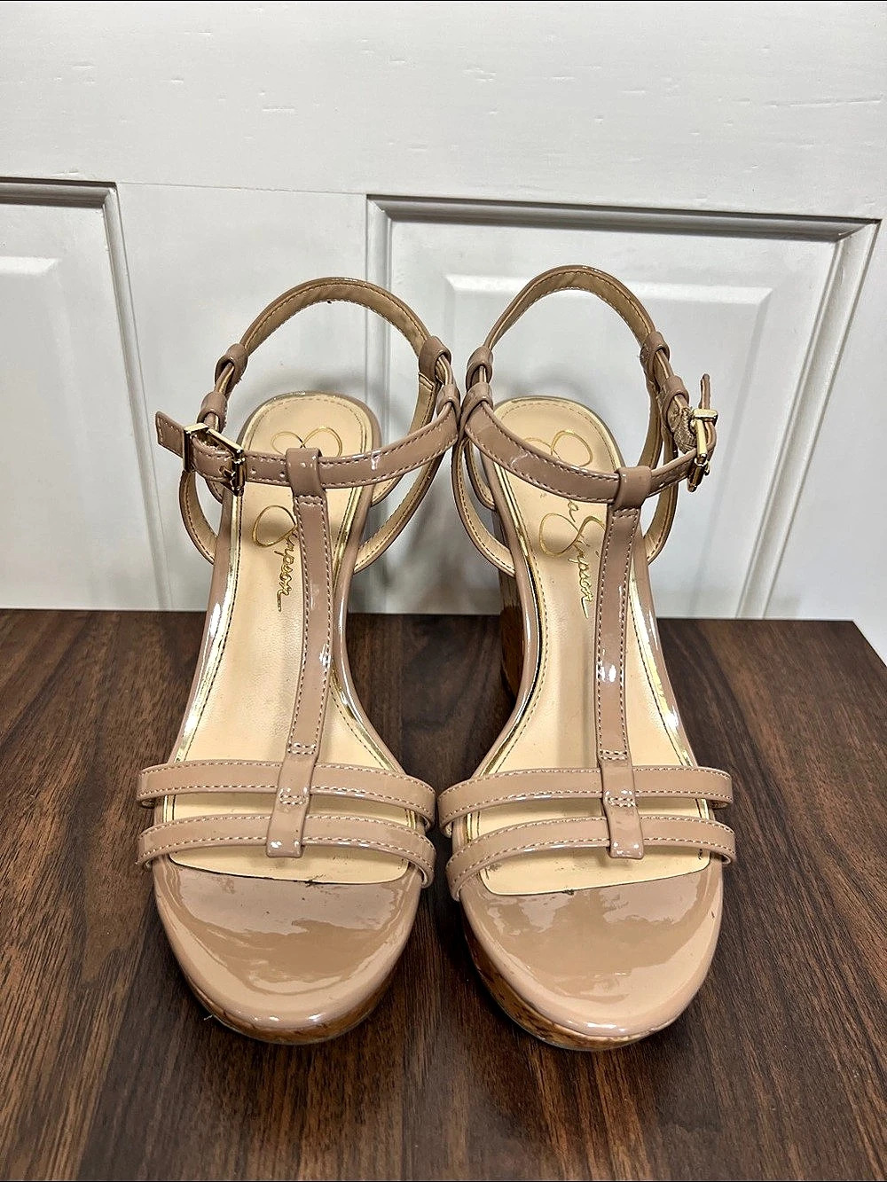 Jessica Simpson Strappy Wedge Sandals Sz 6.5